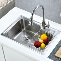 ARROW 箭牌卫浴 箭牌（ARROW）304不锈钢大单槽水槽洗菜盆洗碗盆洗手盆单槽套餐配龙头水槽