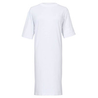 GCDS 女士白色棉质字母图案T恤裙 CC94W020076 01 XS码