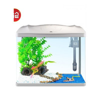 森森魚缸水族箱生態金魚缸高清玻璃迷你小型創意魚缸龜缸觀賞造景