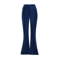 JOHN GALLIANO 女士Cropped Boot Cut 5 Pockets裤子 深蓝色 法国尺码