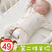 新生儿和尚服0-3个月6宝宝春秋夏季薄款睡衣初生婴儿内衣纯棉套装 *5件