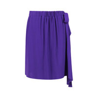 Ms MIN 设计师品牌 蓝紫松紧腰绑带包裹半裙 JDesigner 蓝紫色 2