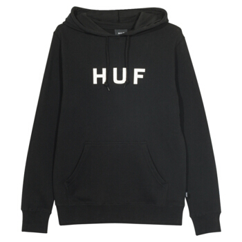 HUF 男士黑色帽衫 PF00099-BLACK-XL