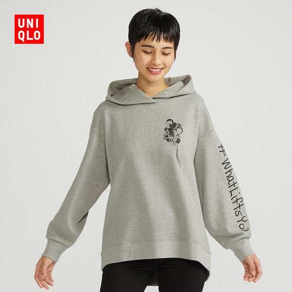 uniqlo 优衣库 428009 urban walls 女士连帽卫衣