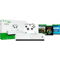 銀聯爆品日：Microsoft 微軟 Xbox One S 1TB 游戲機 《我的世界》+《盜賊之?！?《堡壘之夜》同捆版