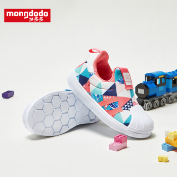 巴拉巴拉旗下梦多多mongdodo童鞋儿童旅游鞋2019年秋季新款中大童运动鞋79201202203白色调26
