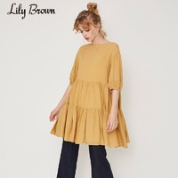 Lily Brown LWFO194015 五分袖蛋糕连衣裙
