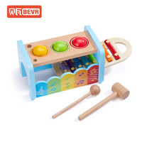 贝瓦手敲琴婴小木琴八音宝宝益智玩具儿童敲击乐器玩具 *2件