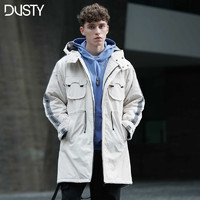 DUSTY 中长款棉衣工装口袋棉服 *2件