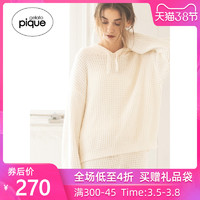 gelato pique2019秋冬新品女士上衣纯色柔软速干家居服PWNT194052