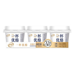 伊利 一杯优酪 原味 100g*12 双蛋白 酸奶酸牛奶 风味发酵乳 *9件
