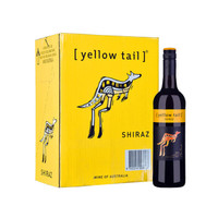 澳大利亚进口红酒 黄尾袋鼠（Yellow Tail）西拉红葡萄酒 750ml*6瓶