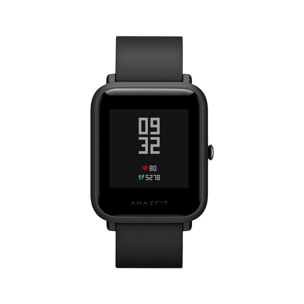 amazfit 华米 米动手表青春版lite 智能手表 曜石黑 硅胶表带(gps)