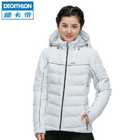 迪卡侬滑雪服女冬季户外加厚防风防水保暖单双板羽绒服上衣WEDZE1