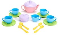 Green Toys 玩具茶具套装 不含BP动量 精细技能开发 厨房玩具