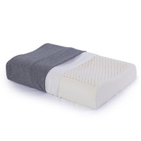 玛迪瑞娜 天然乳胶枕头枕芯 柔软亲肤 0甲醛 多功能成人枕高低平面枕头QZ