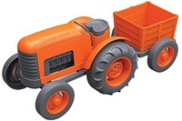 Green Toys 拖拉机玩具车，橙色