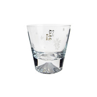 东京都 日本匠人  富士山樱切子玻璃杯 古典杯  330g 270ml