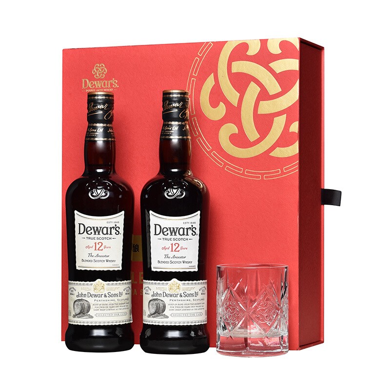 Dewar'sDewar′s 帝王 12年 苏格兰调配威士忌 700ml *2瓶