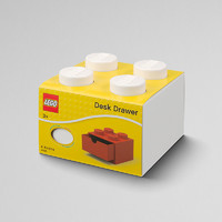 Room 乐高 桌面抽屉式收纳盒\/积木抽屉式办公室桌面收纳盒子神器LEGO儿童文具玩具家居 4020\/4021 多规格可选 颜色：4颗粒:白色