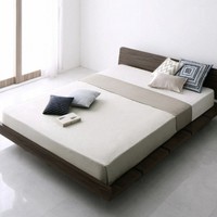 择木宜居 日式板式床+床垫组合 1.2m