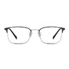 EYEPLAY 目戲 寶島眼鏡框 男士超輕眼鏡架 商務鈦 黑銀近視鏡架EP-1022KY-C2-53mm