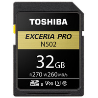 東芝 (TOSHIBA）32GB SD卡 UHS-ⅡU3 C10 V90 8K N502極至超速 讀速270MB/s 寫速260MB/s 專業存儲卡