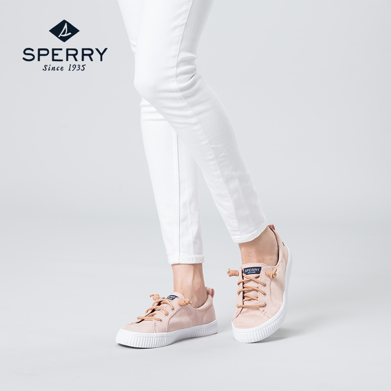 SPERRY  STS80644 女士雷根结系带帆布鞋