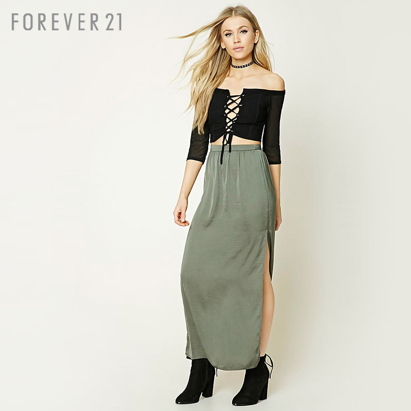 FOREVER 21 女士开叉半身裙