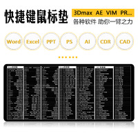 Tix boost Excel、PS、CAD 快捷键大全 鼠标垫