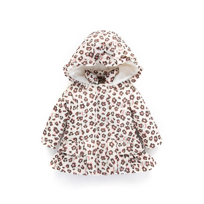 Oissie 奥伊西 儿童可爱豹纹羽绒服