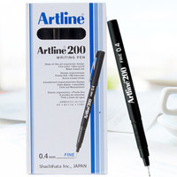 Artline 旗牌 针管笔 0.4mm 黑色 12支/盒