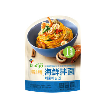 bibigo 必品阁 海鲜拌面 保鲜湿面 230g