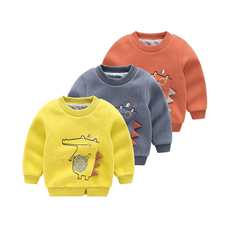 the little sugar milk baby 一米半糖 儿童加绒卫衣