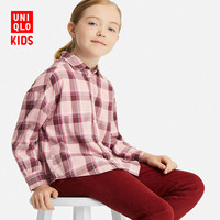 UNIQLO 优衣库 412187  女童法兰绒格子衬衫