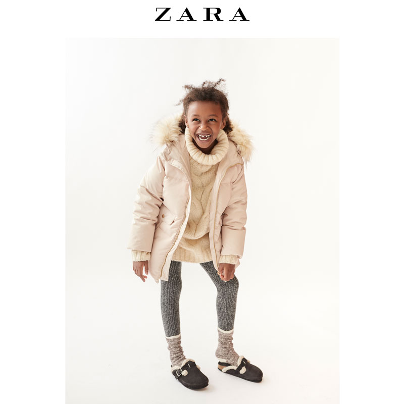 ZARA 女童连帽羽绒外套