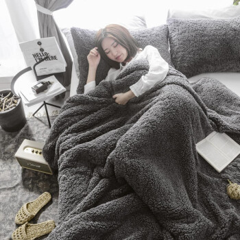 Mian 眠度 羊羔绒三件套 1.5m