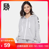 E&joy  8A082700361  女士连帽卫衣