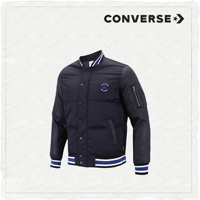 CONVERSE 匡威 10002362 男款棒球服款羽绒夹克