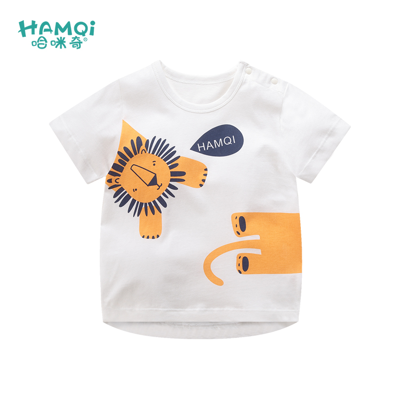 Hamqi 哈咪奇 婴儿短袖上衣 (蓝色、100cm)