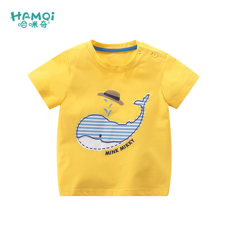 Hamqi 哈咪奇 宝宝短袖T恤 (蓝色、80cm)