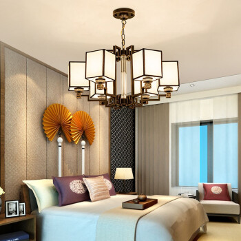 HAIDE 海德照明 HAIDE LIGHTING 北欧吸顶灯 8头 遥控调光款 （赠送光源） 