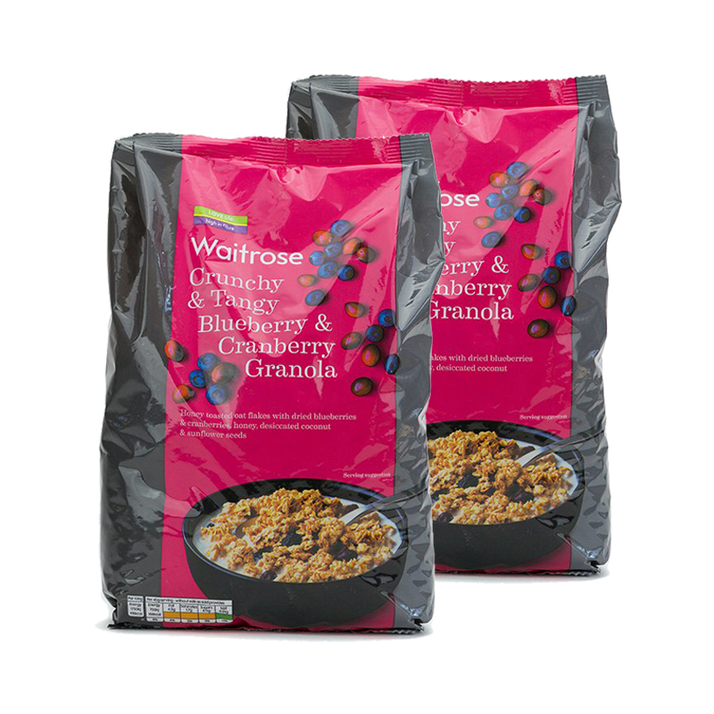 waitrose 蔓越莓蓝莓水果麦片 1000g