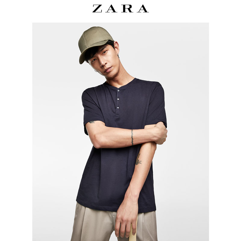 ZARA 01887464401 男士纯棉T恤