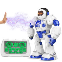 星域传奇 遥控智能编程机器人机械战警讲故事男女孩早教充电动儿童玩具礼物超大语音智能对话可发射