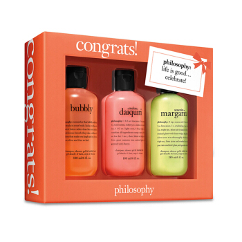 Philosophy 自然哲理 欢庆沐浴露礼盒（180ml *3瓶）