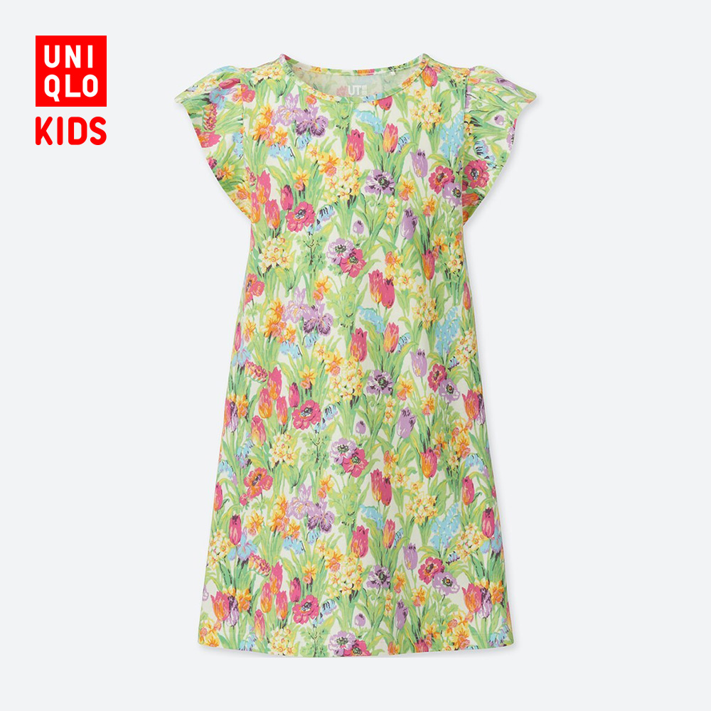 UNIQLO 优衣库 女童印花连衣裙