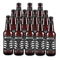 BUZZ 蜂狂 龙眼蜜 拉格啤酒 330ml*12瓶