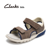 Clarks Rocco Wave 男童牛皮凉鞋