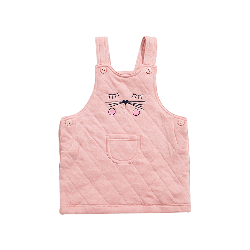 Maxwin kids 马威 婴童针织可爱猫咪背带裙